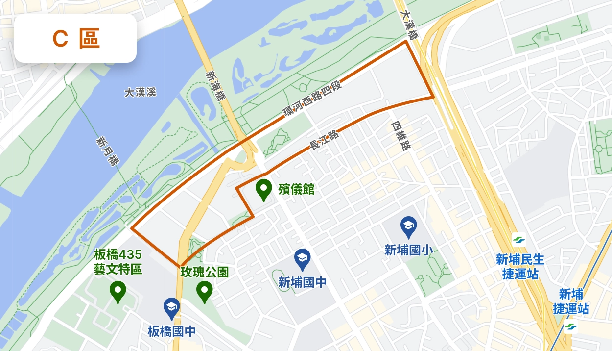 江翠北側C區地圖