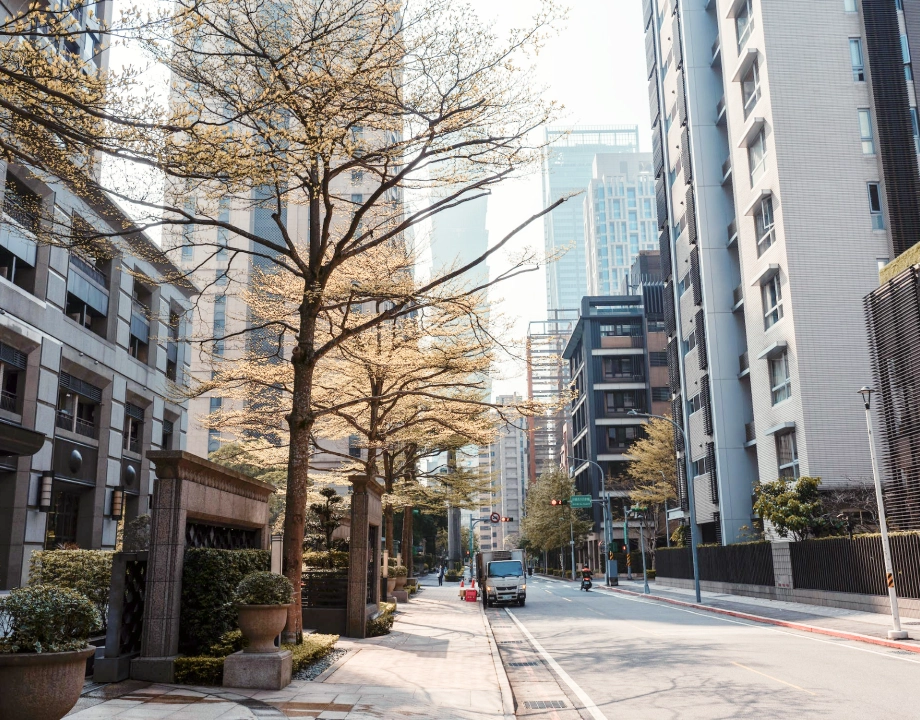 重劃區街廓，漂亮市容景觀