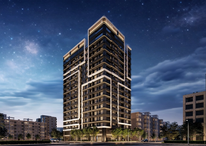 時代至上，現代簡約建築外觀，沈穩內斂不失設計感